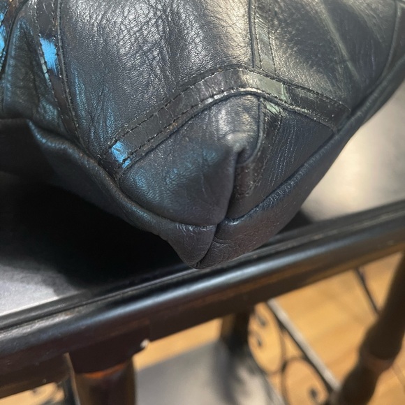 Sharif Vintage Navy Blue Crossbody Bag with a Tassel - Picture 10 of 12